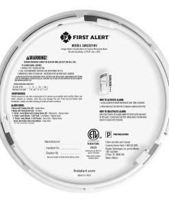 BRK First Alert SMCO210V (1046808) 10 Year Lithium Battery Operated Photoelectric Smoke and Carbon Monoxide Alarm w/Voice - Image 5